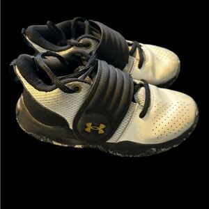Under Armour Black and White Athletic Shoes